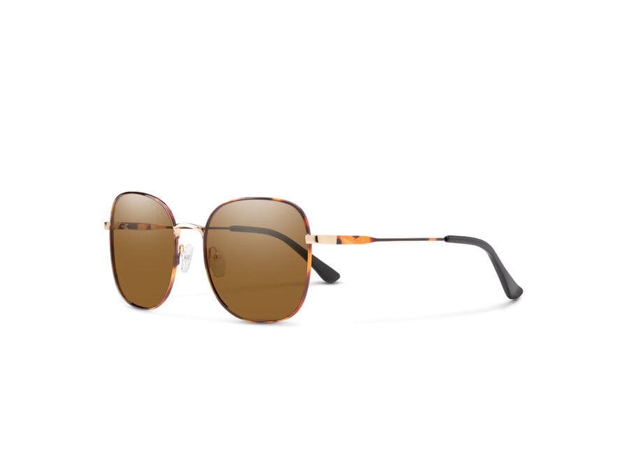 Suncloud Beverly Metal Tortoise Polarized Brown Sunglasses