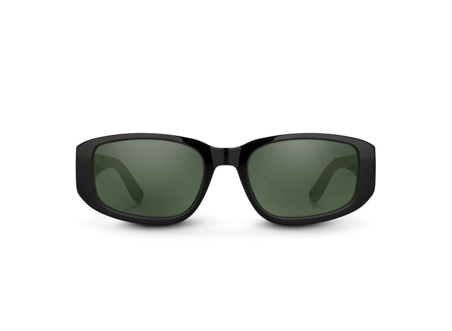 Suncloud Lane Black Polarized Gray Green Sunglasses