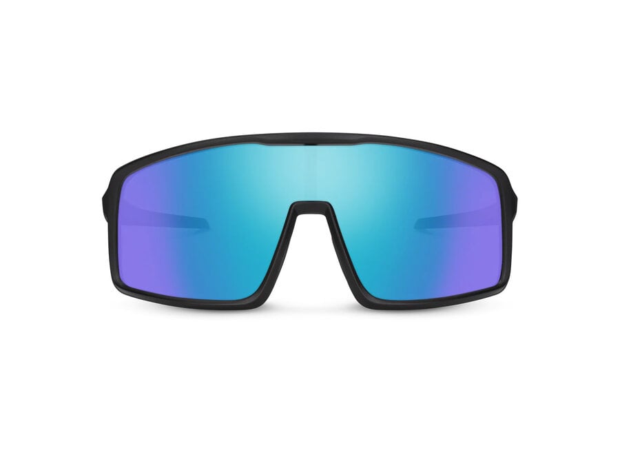Suncloud Upshot Matte Black Polarized Blue Mirror Sunglasses