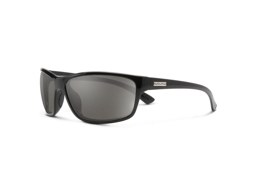 Suncloud Sentry Black Frame Polarized Gray Lens Sunglasses