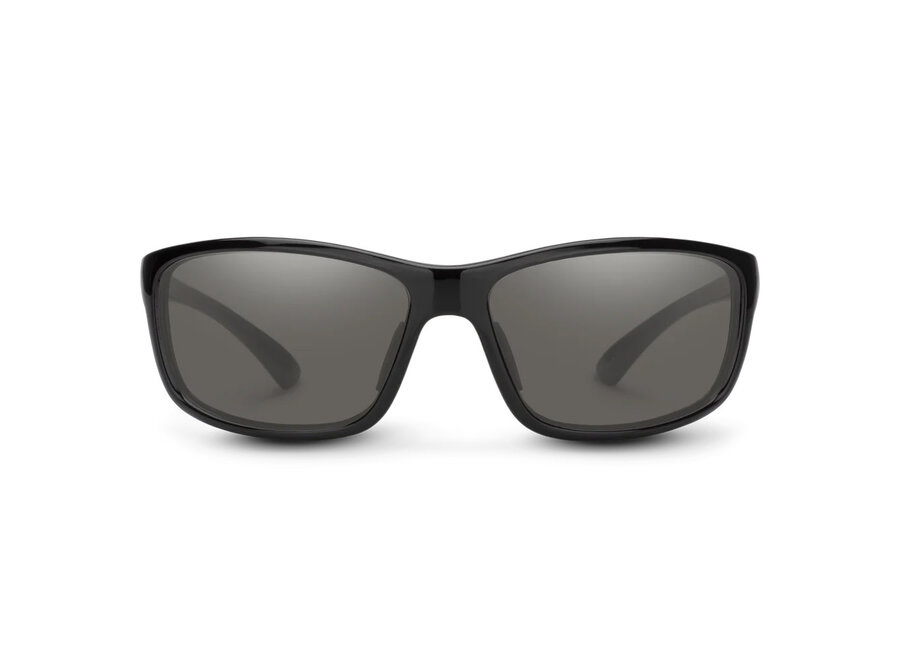Suncloud Sentry Black Frame Polarized Gray Lens Sunglasses