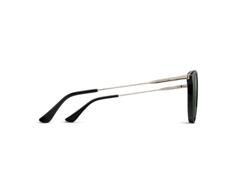 Suncloud Dana Black Polarized Gray Green Sunglasses