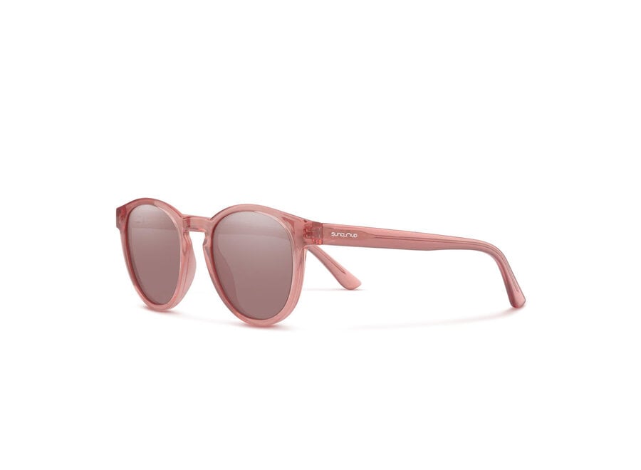 Suncloud Barnes Dusty Rose Crystal Polarized Low Light Rose Sunglasses