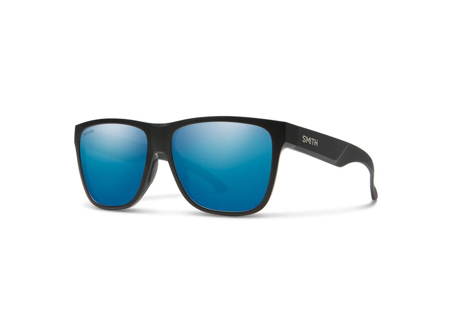Smith Optics Lowdown XL 2 Matte Black| ChromaPop Polarized Blue Mirror Sunglasses