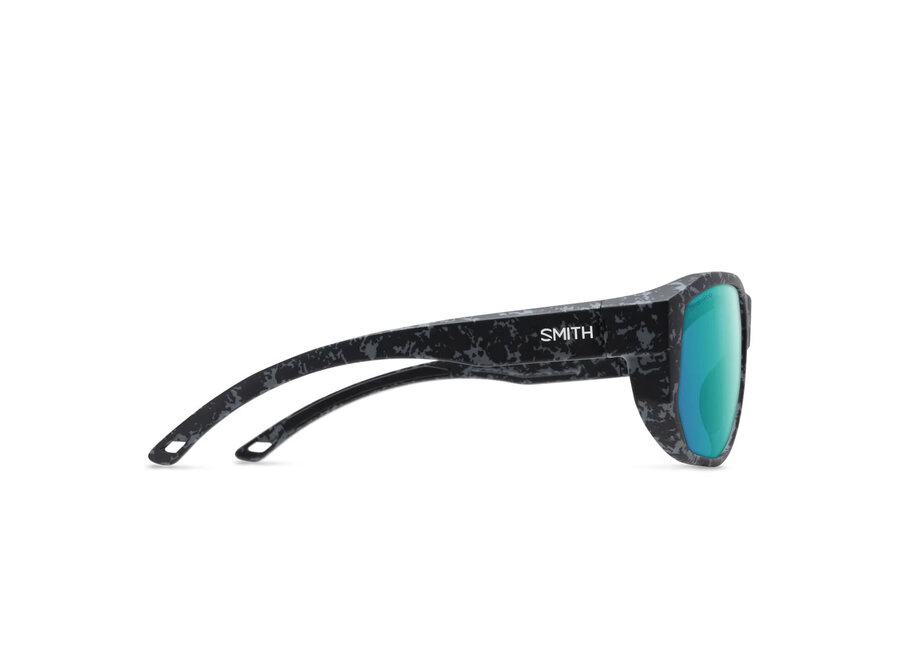 Smith Optics Outrigger Matte Ash Marble ChromaPop Polarized Opal Mirror Sunglasses