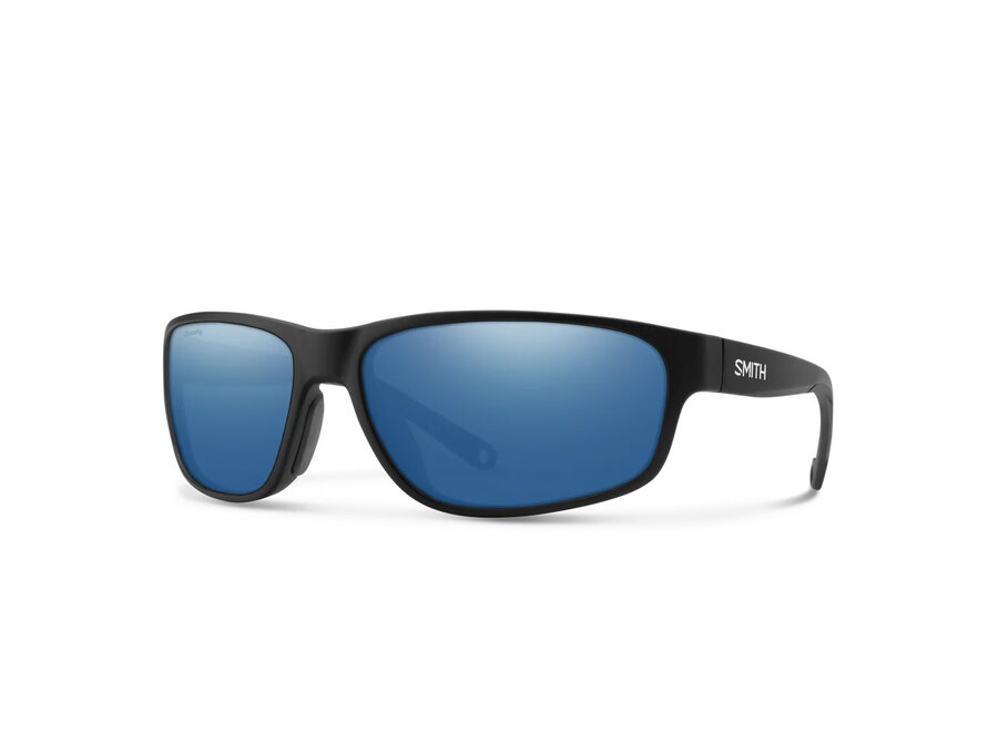 Smith Optics Redding 2 Matte Black ChromaPop Polarized Blue Mirror Sunglasses