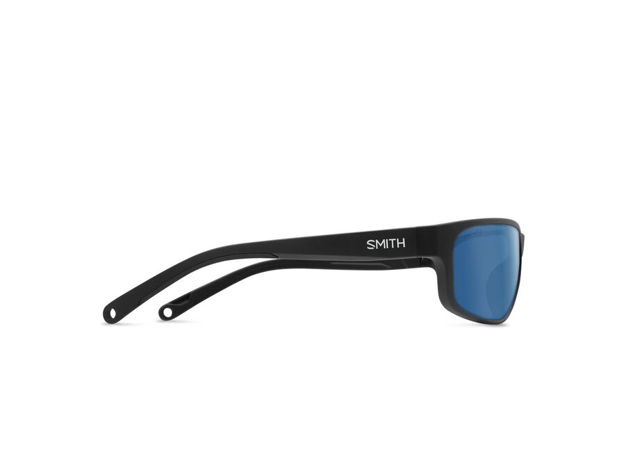 Smith Optics Redding 2 Matte Black ChromaPop Polarized Blue Mirror Sunglasses