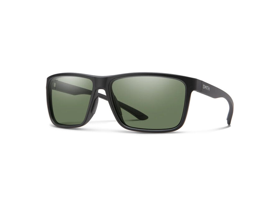 Smith Optics Riptide Matte Black ChromaPop Polarized Gray Green Sunglasses
