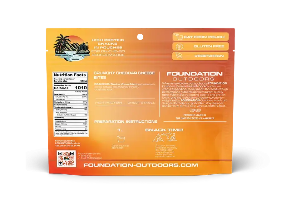 Foundation Food Cheddar Cheese Bites