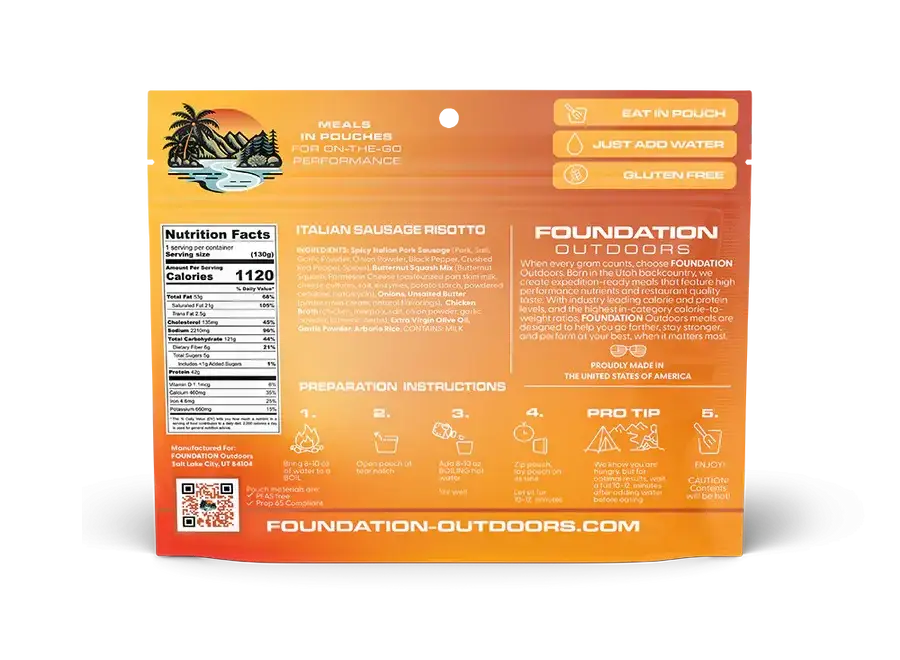 Foundation Food Spicy Italian Pork Sausage Risotto