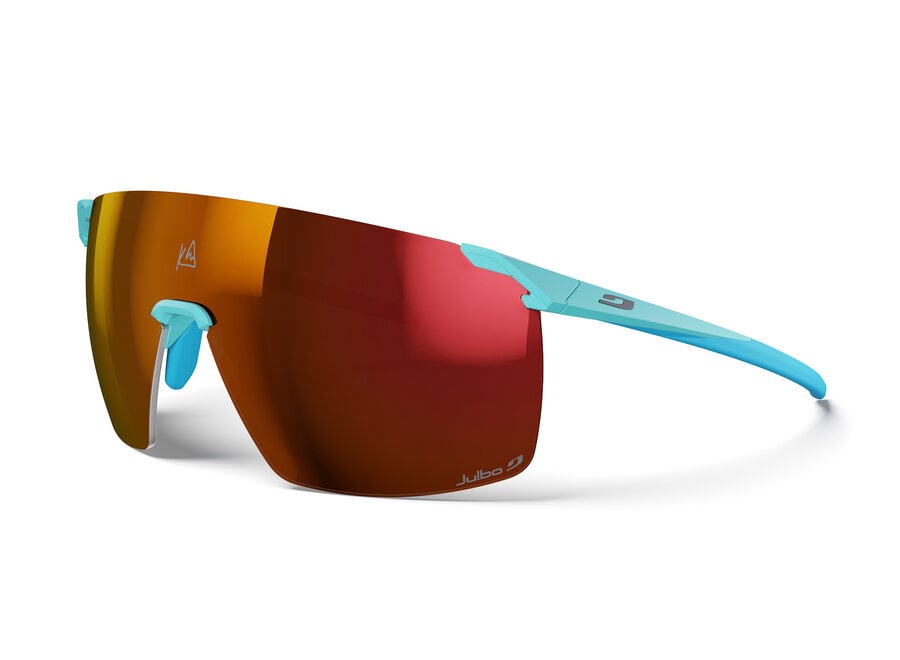 Julbo Faster L Kilian Jornet Light Blue Glacier REACTIV 0-3 High Contrast Sunglasses