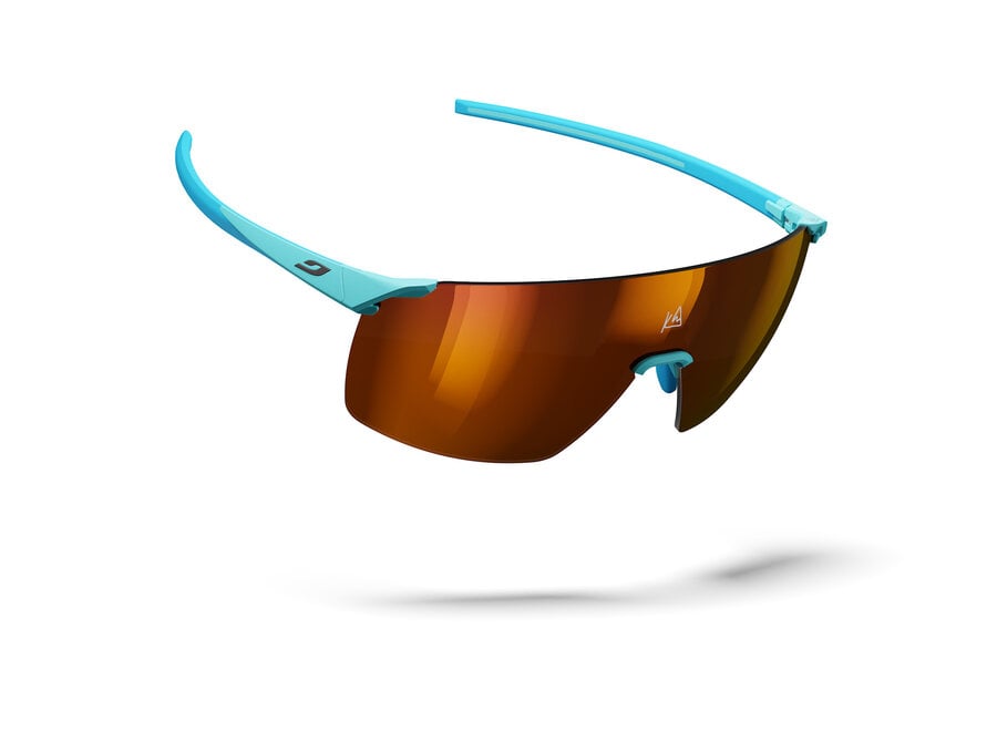 Julbo Faster L Kilian Jornet Light Blue Glacier REACTIV 0-3 High Contrast Sunglasses