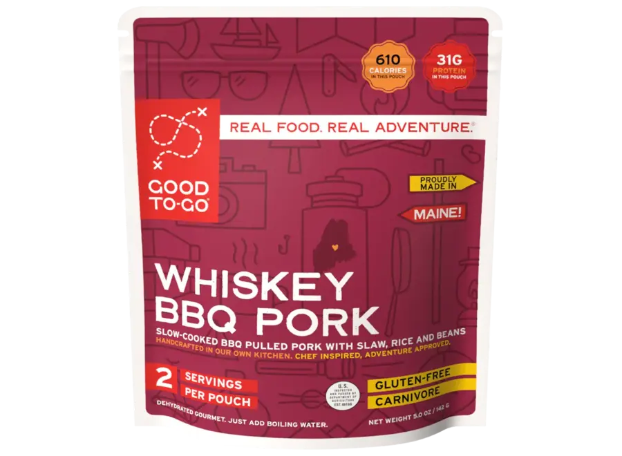 Good To Go 1 Serv BBQ Pulled Pork w/Whiskey Glaze & Slaw