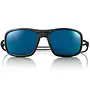Ombraz Azzurro Charcoal Polarized Grey with Blue Mirror Armless Sunglasses