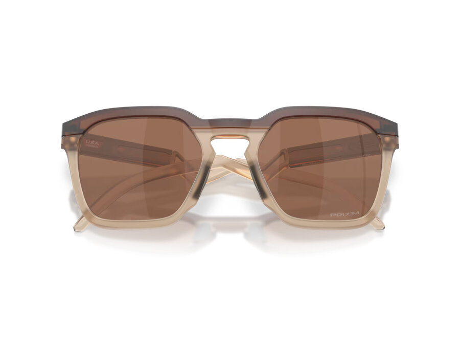 Oakley HSTN SQ Matte Rootbeer Sunglasses with Prizm Tungsten Lenses