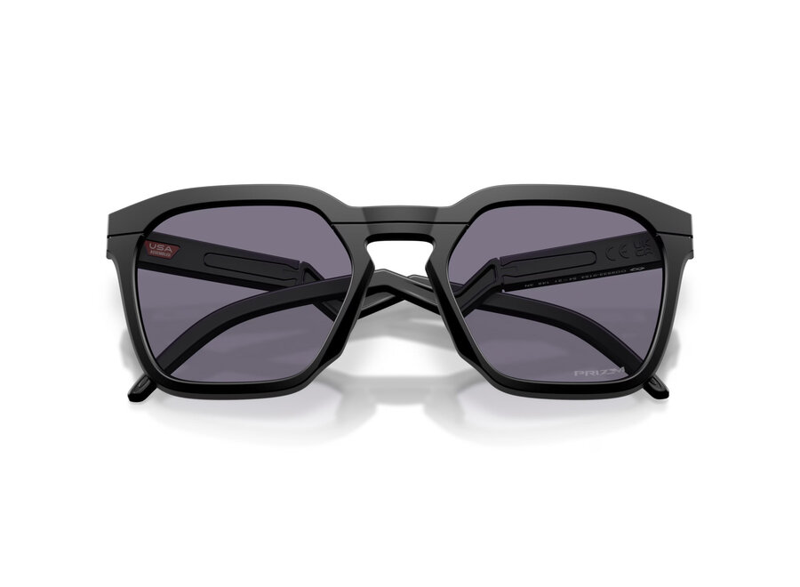 Oakley HSTN SQ Matte Black Sunglasses with Prizm Grey Lenses