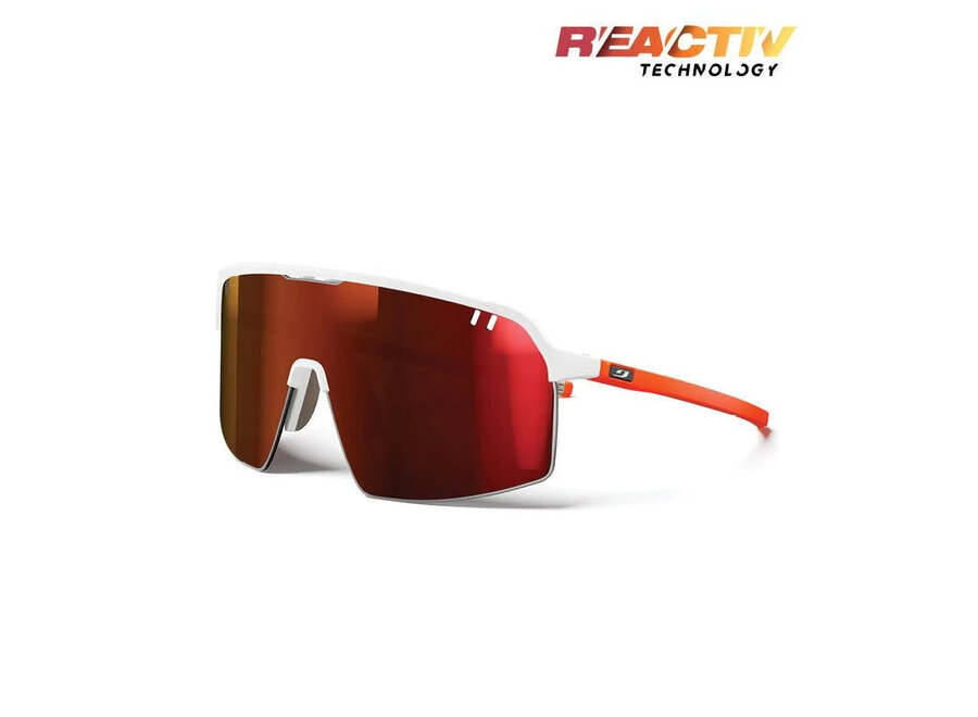 Julbo Intensity White / Orange REACTIV 0-3 High Contrast Sunglasses