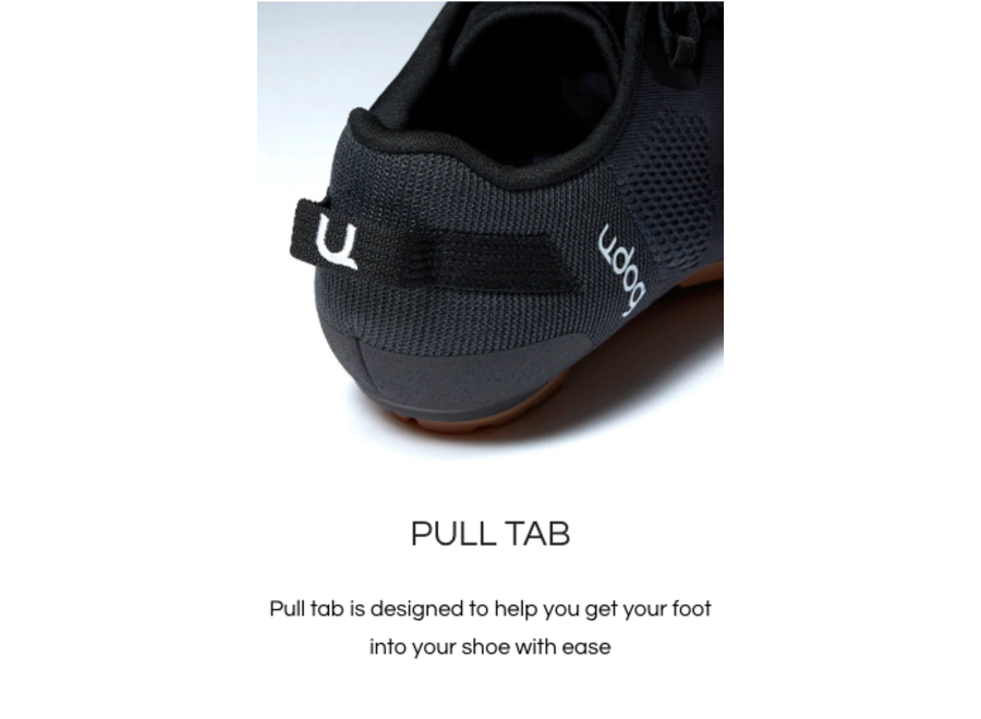 UDOG Distanza Carbon Cycling Shoe Gravel with Laces
