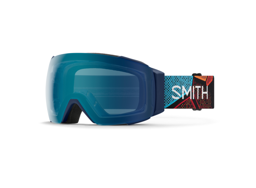 Smith I/O MAG Midnight Geo Alpine Frame ChromaPop Everyday Blue Mirror Goggles