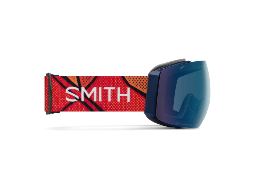 Smith I/O MAG Midnight Geo Alpine Frame ChromaPop Everyday Blue Mirror Goggles