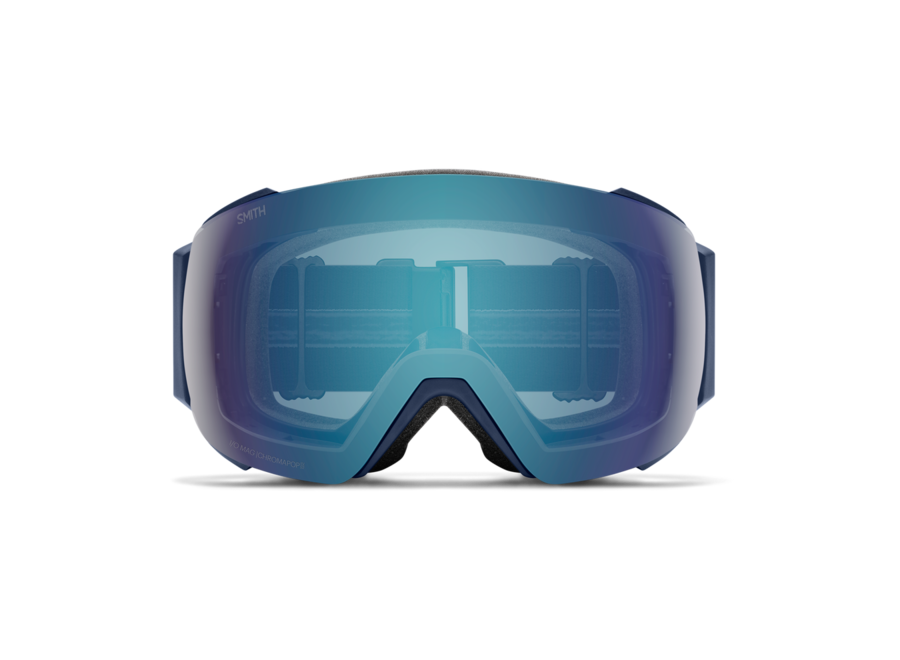 Smith I/O MAG Midnight Geo Alpine Frame ChromaPop Everyday Blue Mirror Goggles