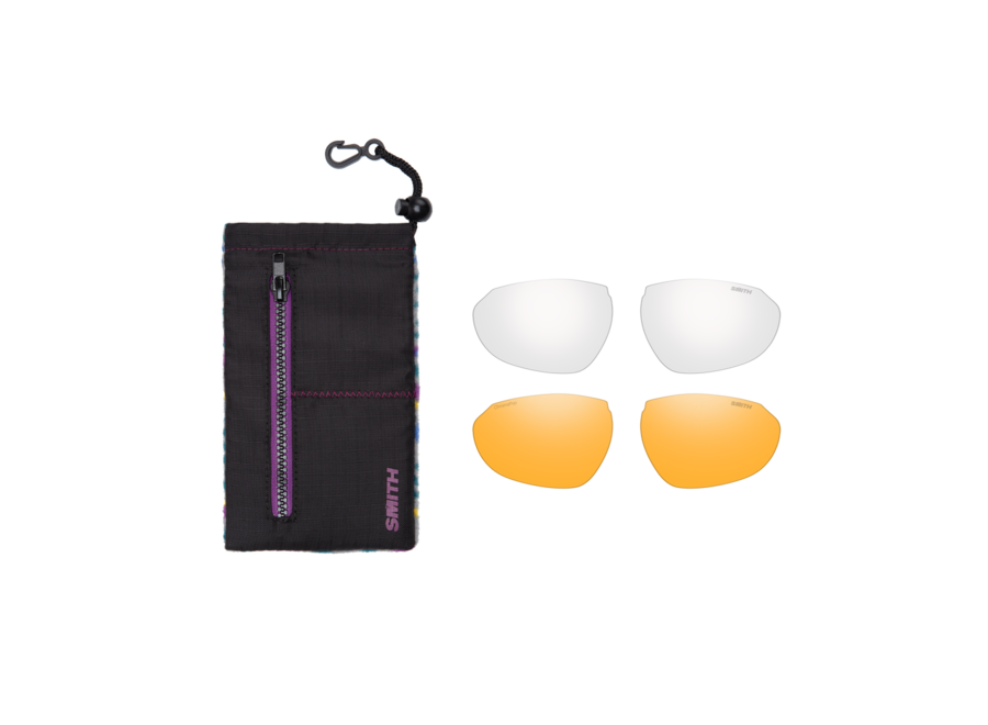 Smith Sliders Matte Meteorite Crystal ChromaPop Low Light Rose Blue Mirror Lens