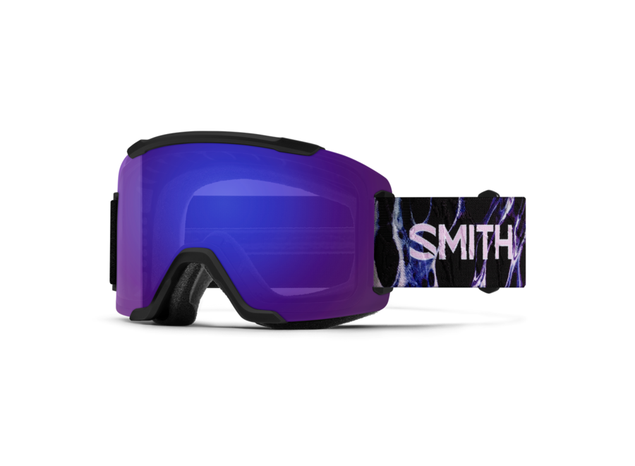 Smith Squad Black Flex Plasma Frame ChromaPop Everyday Violet Mirror Goggles