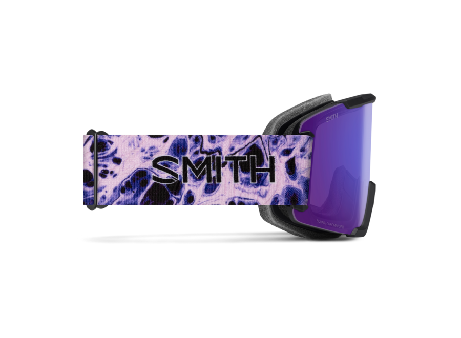 Smith Squad Black Flex Plasma Frame ChromaPop Everyday Violet Mirror Goggles