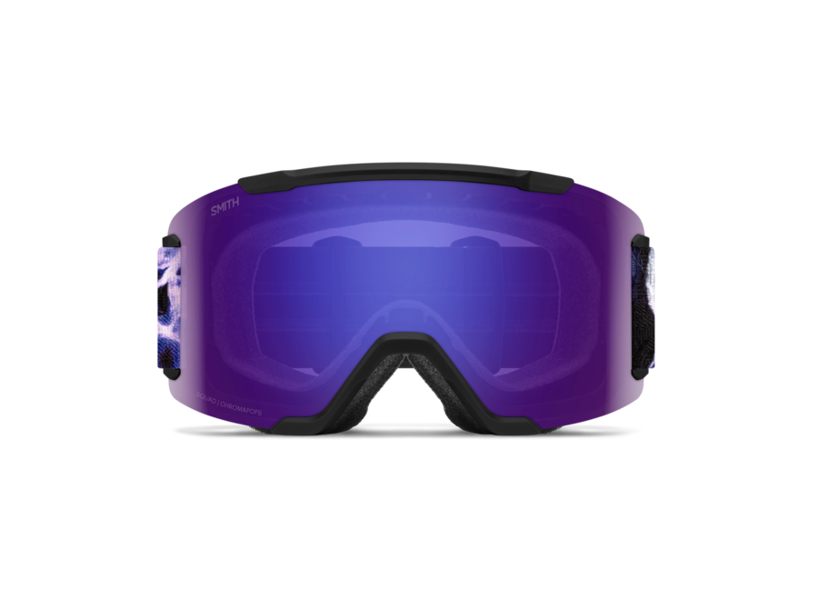 Smith Squad Black Flex Plasma Frame ChromaPop Everyday Violet Mirror Goggles