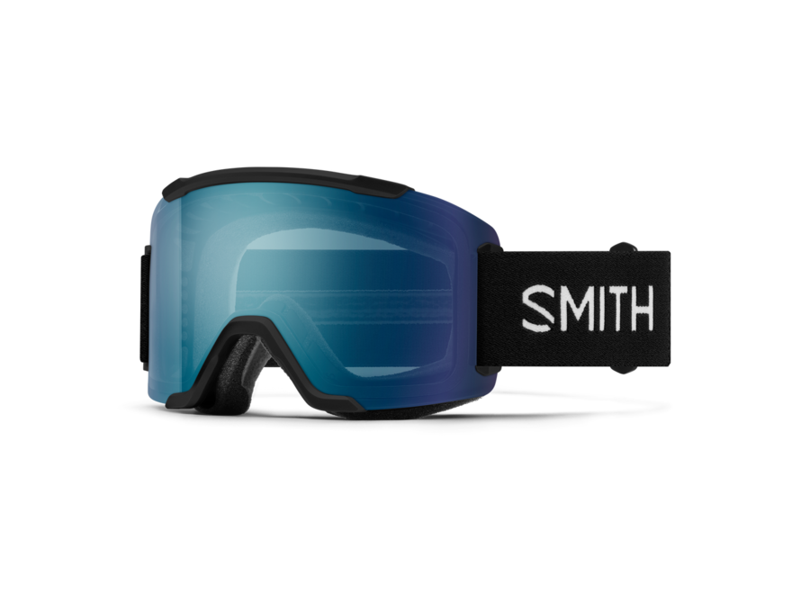 Smith Squad Black Frame ChromaPop Everyday Blue Mirror Goggles