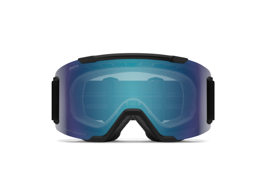 Smith Squad Black Frame ChromaPop Everyday Blue Mirror Goggles