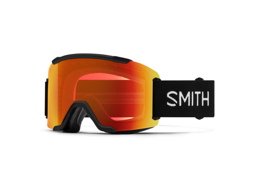 Smith Squad Black Frame ChromaPop Everyday Red Mirror Goggles