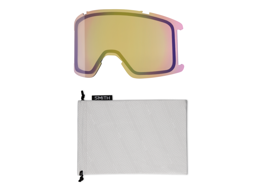 Smith Squad Black Frame ChromaPop Everyday Red Mirror Goggles