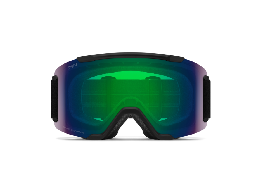 Smith Squad Black Frame ChromaPop Sun Green Mirror Goggles