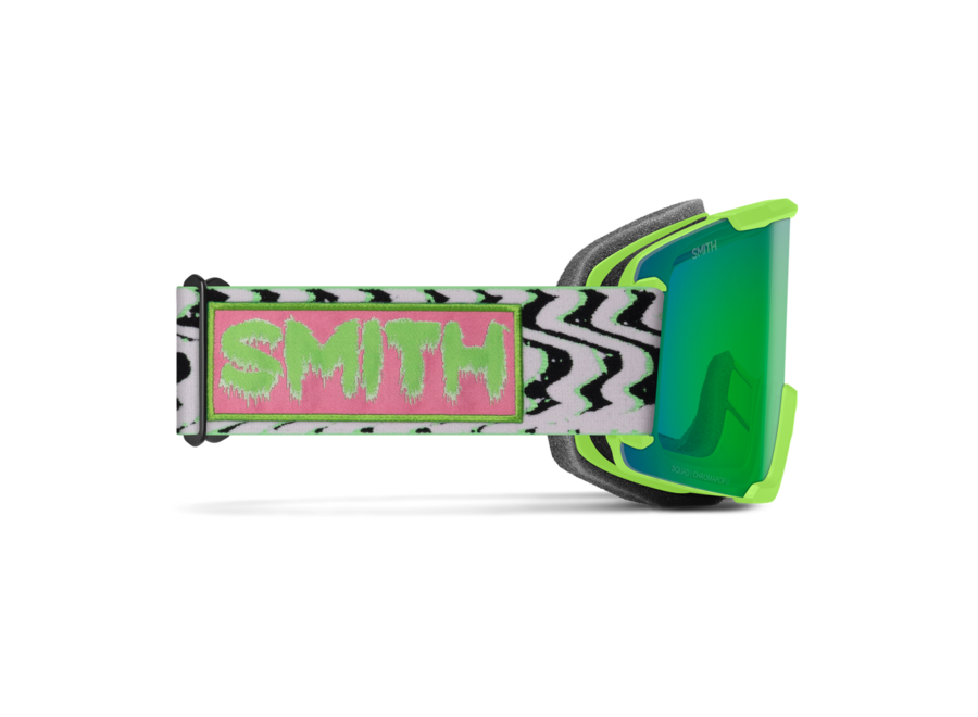 Smith Squad Slime Static Shag Frame ChromaPop Everyday Green Mirror Goggles