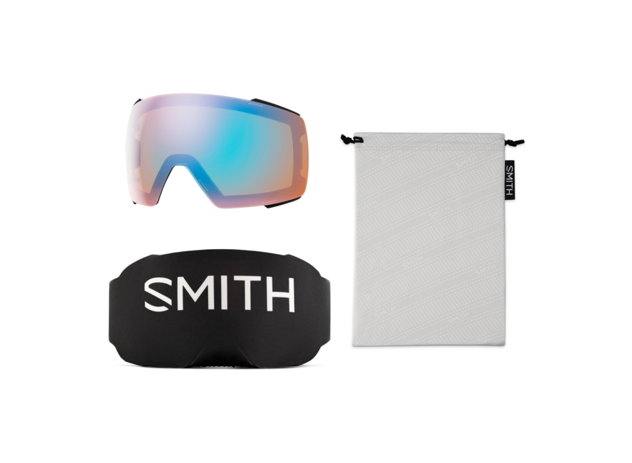 Smith I/O MAG Black Frame ChromaPop Pro Photochromic Blue Mirror Goggles