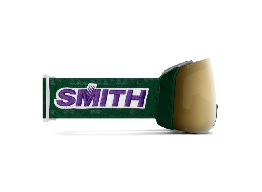 Smith 4D Mag XL Evergreen Retro Classic Frame ChromaPop Sun Black Gold Mirror Goggles