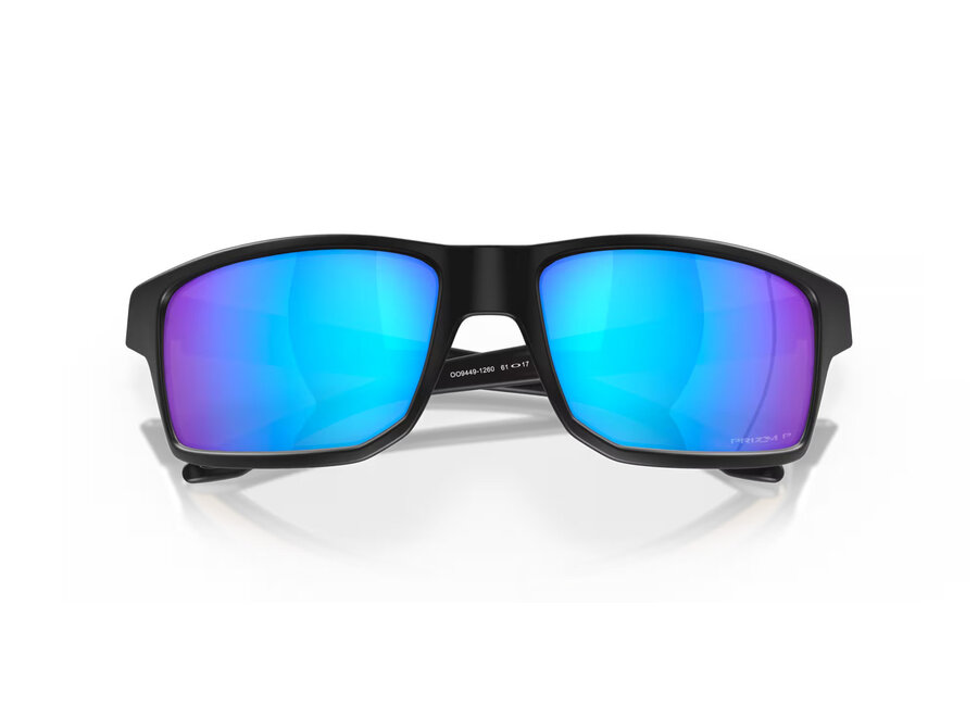 Oakley Gibston Matte Black Frame Prizm Sapphire Polarized Lenses