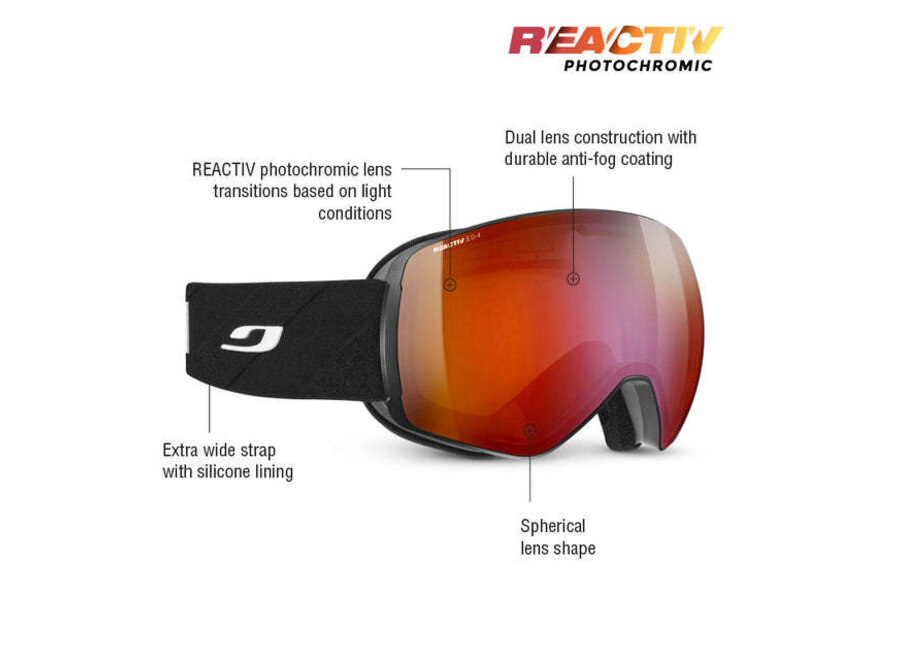 Julbo Stormchaser Gray REACTIV 0-4 High Contrast Goggles