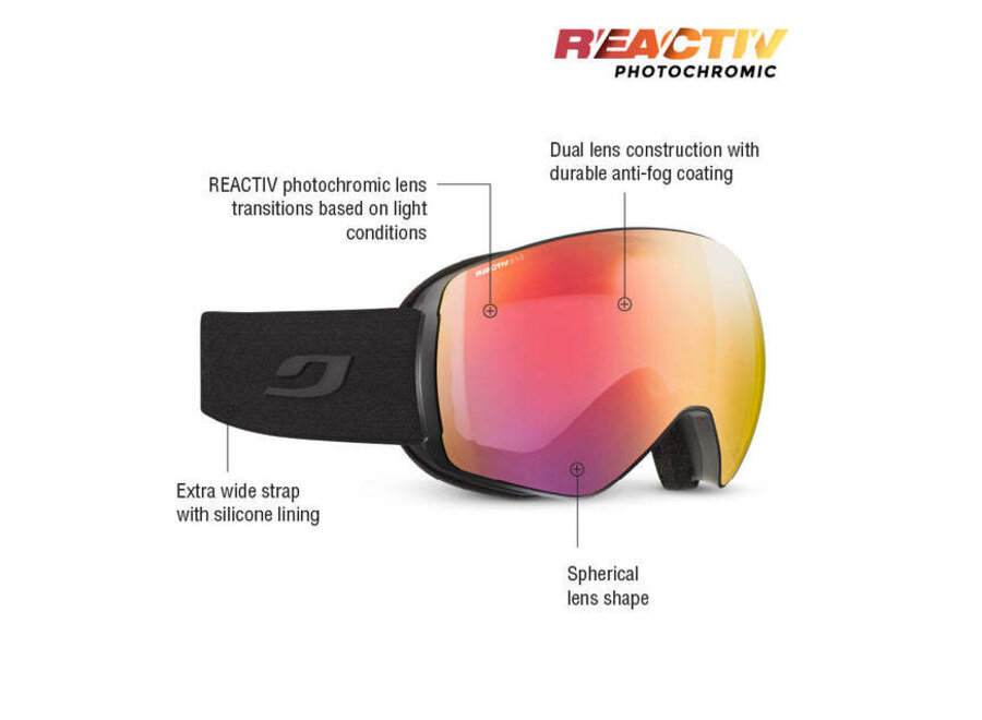 Julbo Stormchaser Black REACTIV 1-3 High Contrast Goggles