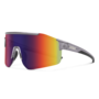 Suncloud Domain Transparent Gray Frame Polarized Plasma Mirror Lens Sunglasses