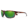 Suncloud Sentry Tortoise Frame Polarized Green Mirror Lens Sunglasses
