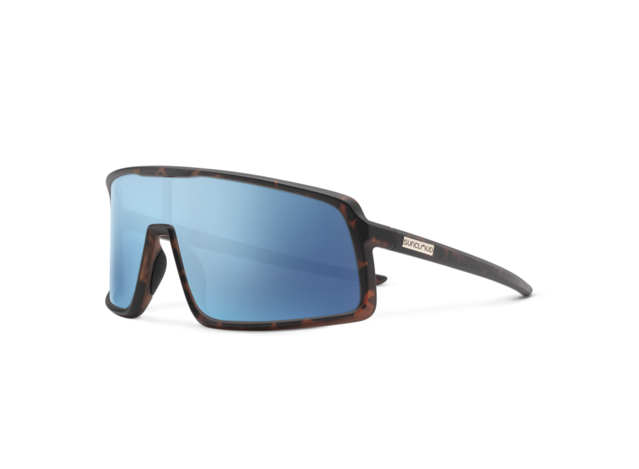 Suncloud Upshot Matte Tortoise Polarized Aqua Mirror Sunglasses