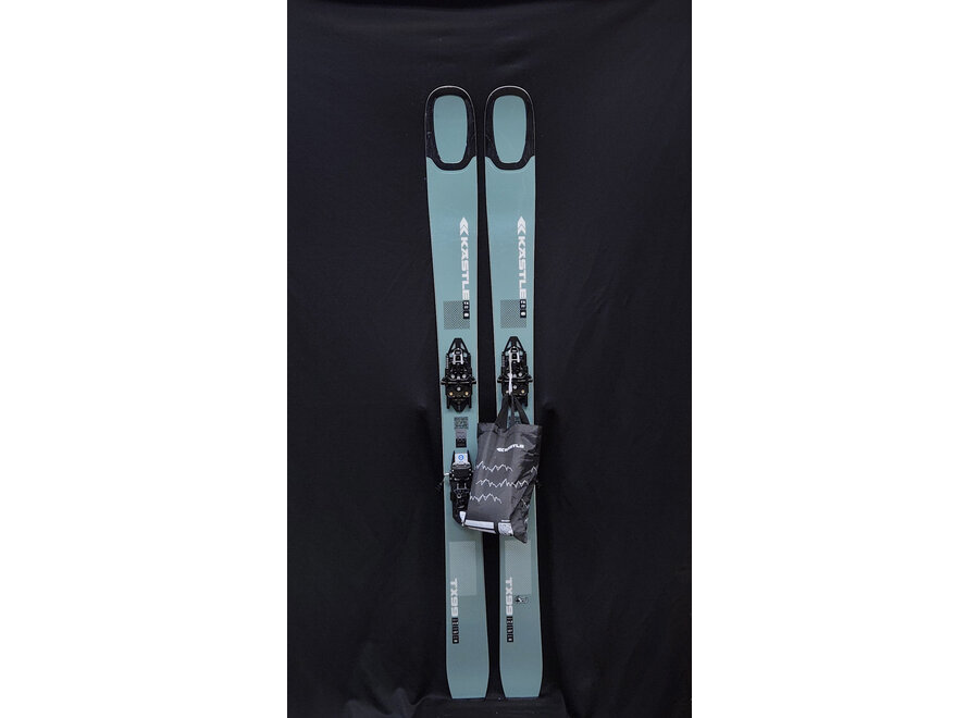 Used Kastle TX99 Ski + Skins 25/26 167cm - Rotation 10 Binding - Kastle Skins Package