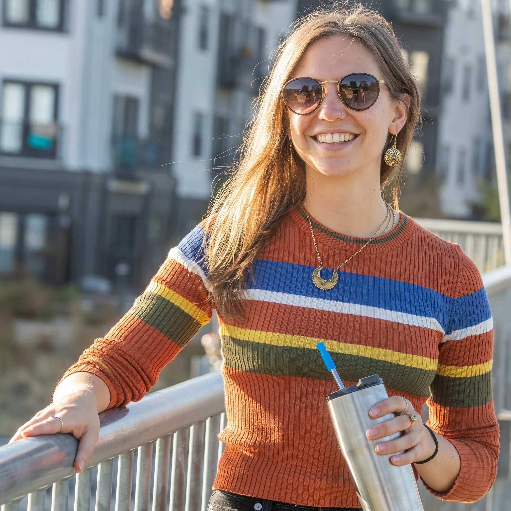 EcoVessel Stainless Steel Straw Beyond Running