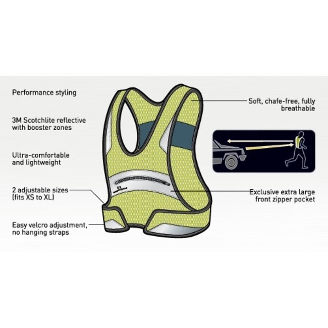 Amphipod Full Visibility Reflective Vest Beyond Running