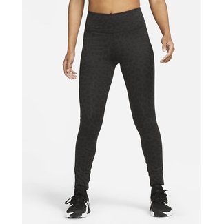 Nike Women's One Dri-Fit Glitter Leopard Mid-Rise Tight