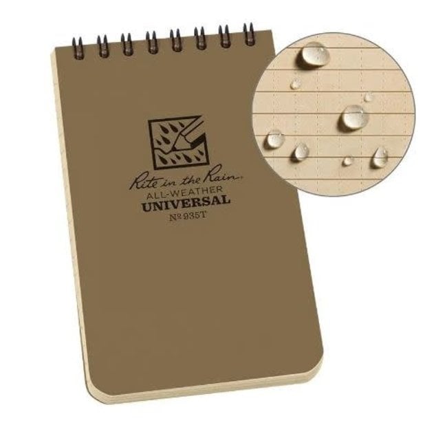 Rite In The Rain Top Spiral Notebook 3" x 5"