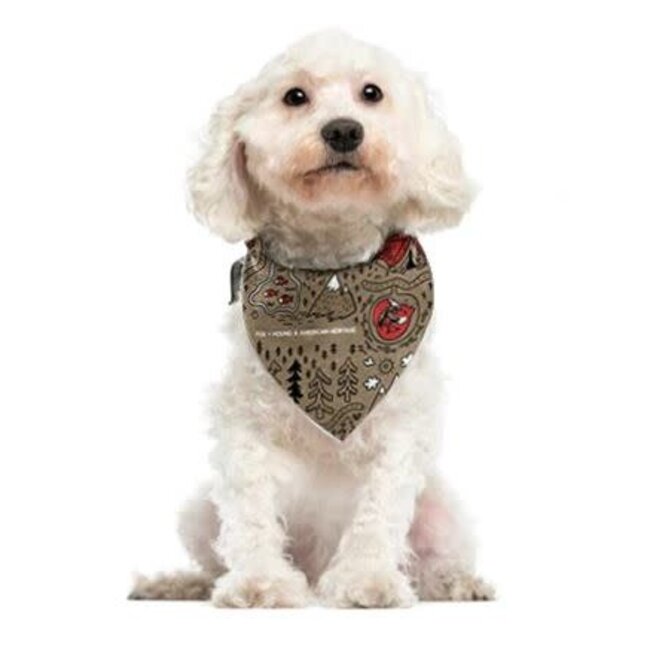 Fox + Hound Outdoor Adventures Dog Bandana Small Camping