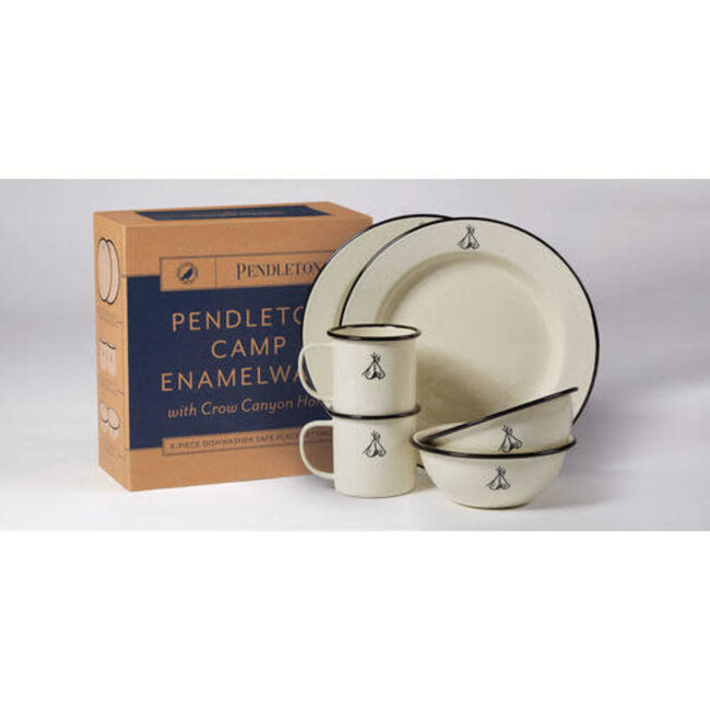 Pendleton Camp Enamelware Set